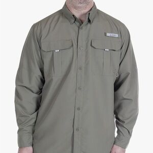 Men's HABIT Fourche Mountain Long Sleeve Olive Long Sleeve Shirt C2 (Med)